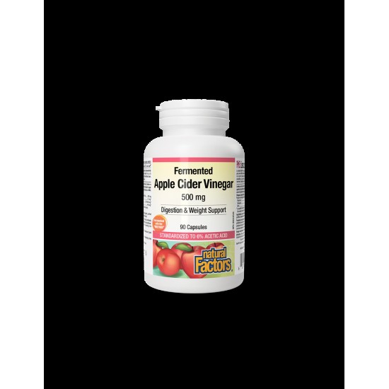 Apple Cider Vinegar/ Ябълков оцет 500 mg х 90 капсули Natural Factors