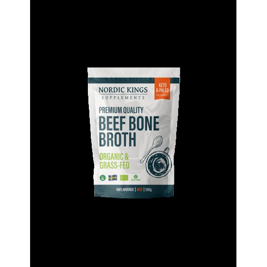 Телешки костен бульон, неовкусен (Organic), 500 g прах Nordic Kings