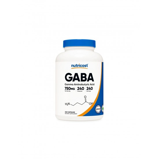 Стрес и добро настроение - Гама-аминобутирова киселина (GABA), 750 mg х 240 капсули