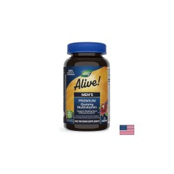 Alive! Men's Premium Gummies Multivitamin / Алайв! Премиум мултивитамини за мъже, 75 желирани таблетки Nature’s Way