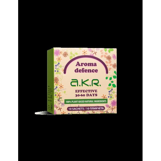 Билков ароматизатор против акари Aroma Defence А.К.Р. - 10 броя филтърни торбички с есенциални масла Билков ароматизатор против акари Aroma Defence А.К.Р. - 10 броя филтърни торбички с есенциални масла