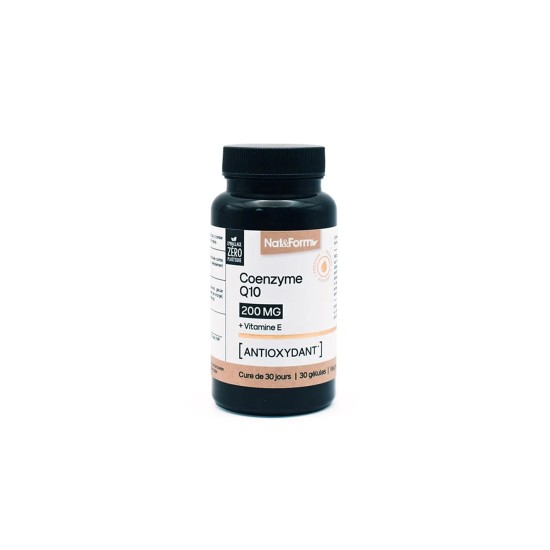 Енергия и здраво сърце - Коензим Q10 200 mg + Витамин Е 1.8 mg, 30 капсули