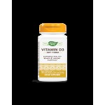 Vitamin D3 Dry Form/ Витамин D3 (сух) 400 IU х 100 капсули Nature’s Way