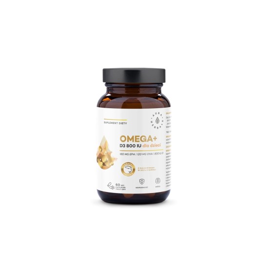 Грижа за мозъка и костите Омега-3 500 mg + Витамин D3 800 IU 60 капсули