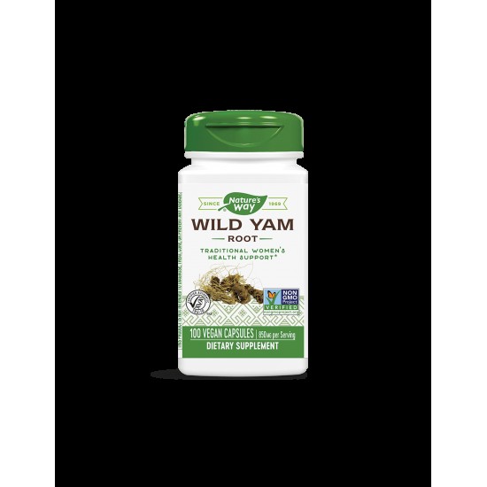 Wild Yam Root/ Див Ям (корен) 425 mg x 100 капсули Wild Yam Root/ Див Ям (корен) 425 mg x 100 капсули