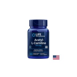 Нервна и мозъчна функция - Aцетил L-Карнитин 500 mg + Витамин С (аскорбил палмитат), 100 капсули