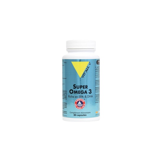Когнитивна и сърдечна функция - Супер Омега-3, 1000 mg (EPA 400 mg / DHA 300 mg) х 30 капсули