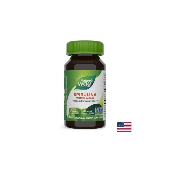 Spirulina Micro-Algae/ Спирулина (микро-водорасли) 380 mg х 100 капсули Nature’s Way