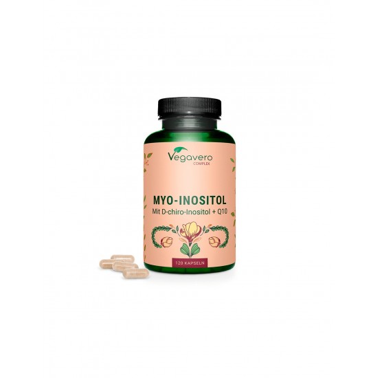 Myo-Inositol Complex/ Мио-инозитол комплекс, 120 капсули, 100% Vegan Vegavero Myo-Inositol Complex/ Мио-инозитол комплекс, 120 капсули, 100% Vegan Vegavero