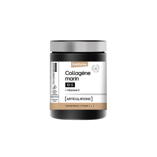 Коса и кожа - Хидролизиран морски колаген + витамин С, 252 g прах