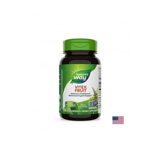 Vitex Fruit/ Витекс (плод) 400 mg x 100 капсули Nature’s Way