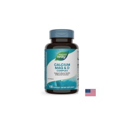 Calcium Magnesium & D/ Калций с Магнезий и Витамин D х 100 капсули Nature’s Way