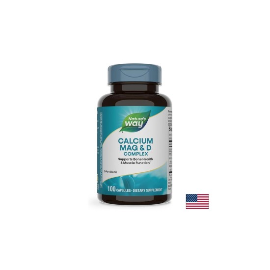 Calcium Magnesium & D/ Калций с Магнезий и Витамин D х 100 капсули Nature’s Way Calcium Magnesium & D/ Калций с Магнезий и Витамин D х 100 капсули Nature’s Way