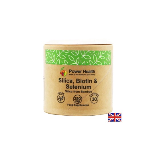 Коса, кожа и нокти - Силиций, Биотин и Селен, 30 капсули