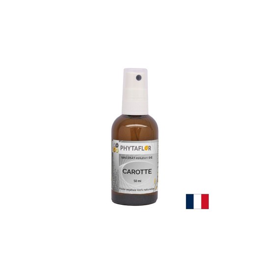 Маслен мацерат от моркови за естествен тен на кожата, спрей, 50 ml