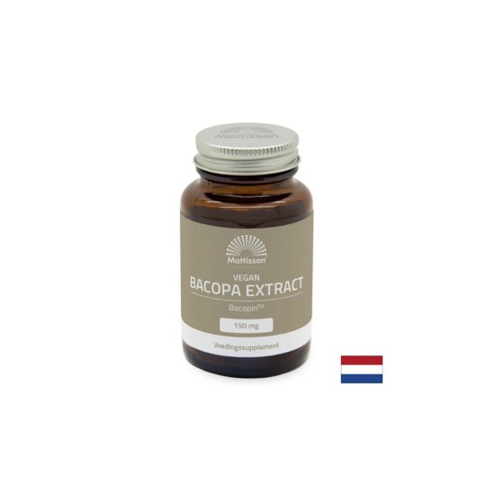 Бакопа мониери + цинк, витамин В12 и черен пипер Bacopin™ - Концентрация, памет и умствена яснота, 60 капсули