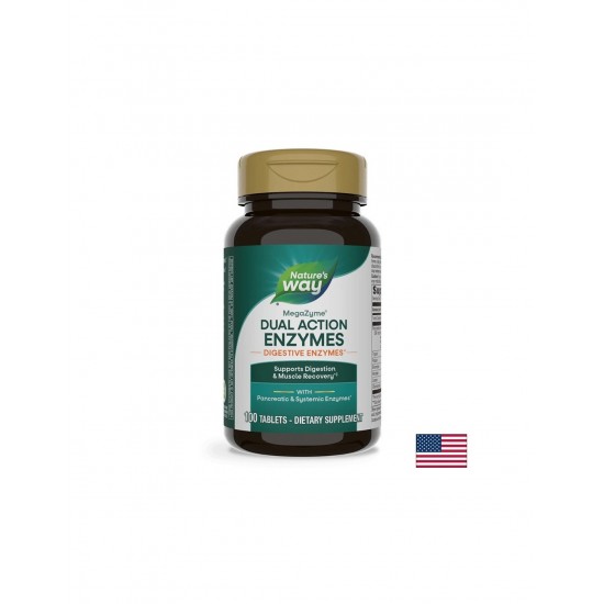 Mega-Zyme Pancreatic Enzymes - Панкреатични ензими, 100 таблетки Nature’s Way Mega-Zyme Pancreatic Enzymes - Панкреатични ензими, 100 таблетки Nature’s Way