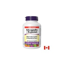Ашваганда + магнезий - Спокойствие, енергия и нервен баланс, 120 капсули