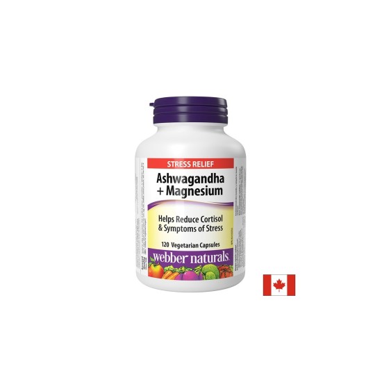 Ашваганда + магнезий - Спокойствие, енергия и нервен баланс, 120 капсули