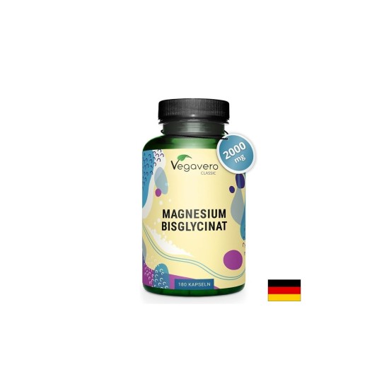 Магнезий (бисглицинат) - При стрес, мускулно напрежение и нарушен сън, 180 капсули