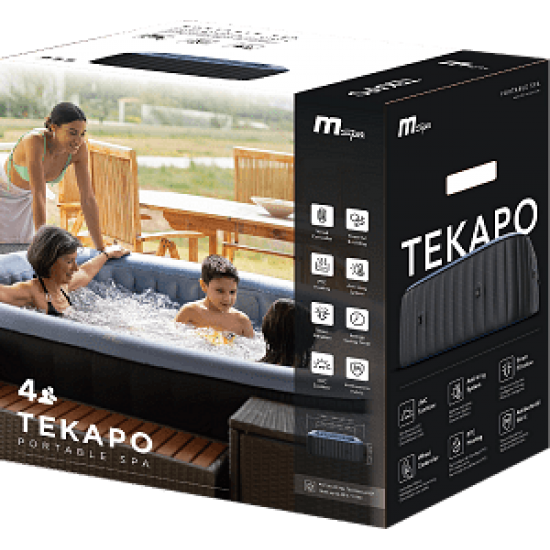 Надуваемо джакузи Tekapo, квадратно, 4 места | MSPA