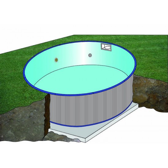 Кръгъл басейн за вкопаване Gre 420x150cм KPE4259