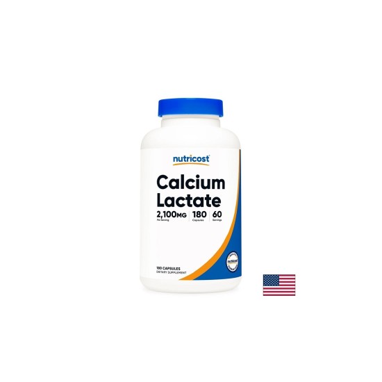 Калций (лактат) – Здрави кости, мускули и зъби, 260 mg, 180 капсули