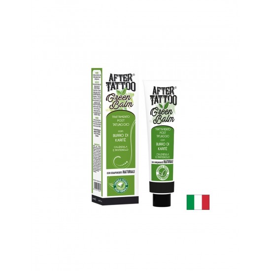 Балсам след татуиране – С масло от ший, пантенол и невен, After Tattoo Green Balm, 50 ml