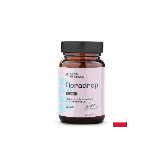 Пробиотик за жени – Интимен баланс и чревно здраве Floradrop, 15 млрд. CFU, 20 капсули