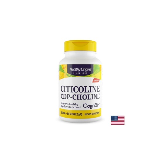 Цитиколин (CDP-Холин) – Памет, концентрация и ментална яснота, 250 mg, 60 капсули