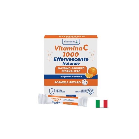 Витамин C 1000 mg + Витамин B2 25 mg – Имунитет и антиоксидантна защита, 30 сашета