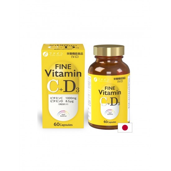 Витамин C 1000 mg + D3 – Имунитет и жизненост, 60 капсули Витамин C 1000 mg + D3 – Имунитет и жизненост, 60 капсули