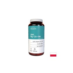 ZMA – Магнезий 240 mg + Цинк 15 mg + Витамин B6 10 mg - Възстановяване, сън и мускулна сила, 120 капсули