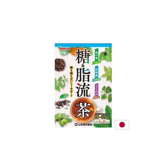 TOURYU CHA – Билков чай от 13 билки за баланс на кръвната захар, 24 пакетчета