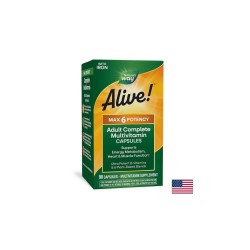 Alive!® Max6 Max Potency Multivitamin / Алайв! Мултивитамини максимум сила, 90 капсули Nature’s Way Alive!® Max6 Max Potency Multivitamin / Алайв! Мултивитамини максимум сила, 90 капсули Nature’s Way
