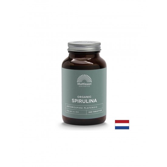 Клетъчна и имунна функция - Спирулина Organic, 500 mg х 240 таблетки Mattisson Healthstyle Клетъчна и имунна функция - Спирулина Organic, 500 mg х 240 таблетки Mattisson Healthstyle