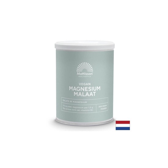 В помощ на сърцето и мускулите - Магнезий (малат), 200 g прах Mattisson Healthstyle