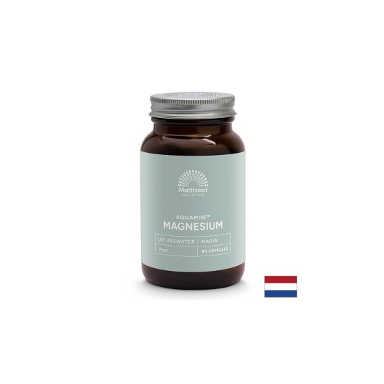Мускулна, сърдечна и нервна система - Mорски Магнезий Аквамин, 90 капсули Mattisson Healthstyle