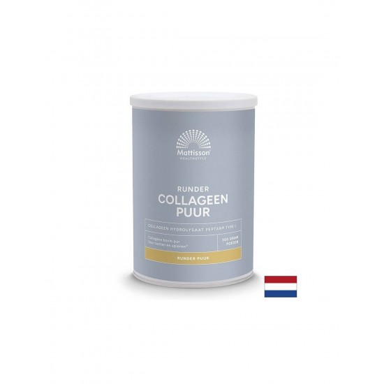 За красива коса, кожа и здрави стави - Говежди колаген тип I, 300 g прах Mattisson Healthstyle