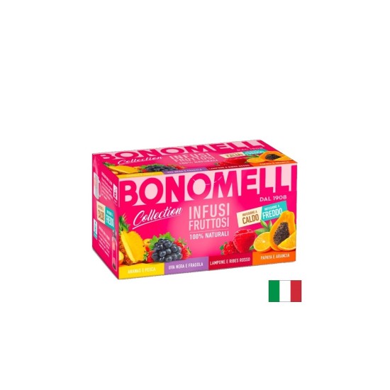 Плодов чай (микс малина, ягода, папая, ананас), 20 пакетчета