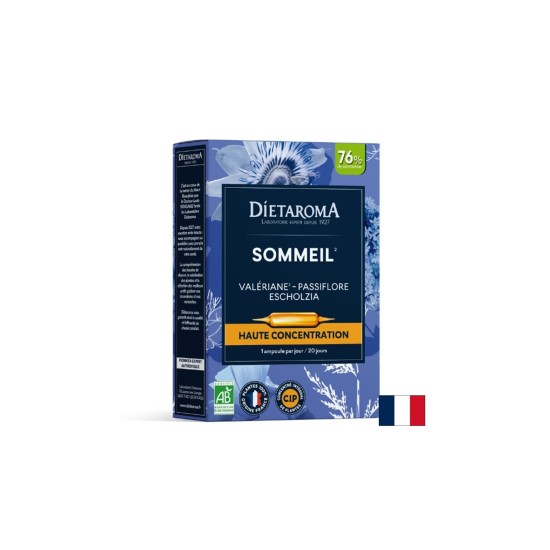 Валериана + Пасифлора + Калифорнийски мак – За спокоен сън и отпускане при стрес, 20 ампули