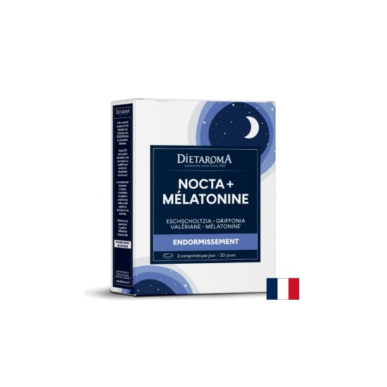 Мелатонин + 5-HTP + Валериана – За по-бързо заспиване и спокоен сън, 40 таблетки