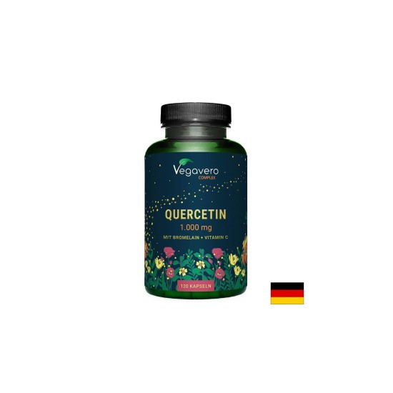 Кверцетин + бромелаин + витамин С – имуномодулатор - Подкрепа при възпаление и алергии, 120 капсули за 2 месеца прием Кверцетин + бромелаин + витамин С – имуномодулатор - Подкрепа при възпаление и алергии, 120 капсули за 2 месеца прием