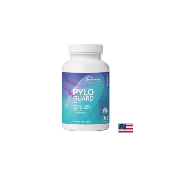 Пробиотик Limosilactobacillus reuteri – Срещу хеликобактер и за стомашен комфорт, PyloGuard™, 200 mg, 30 капсули