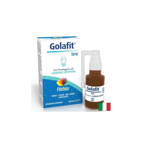 Golafit – Успокояващ спрей за гърло с прополис и етерични масла, 15 ml