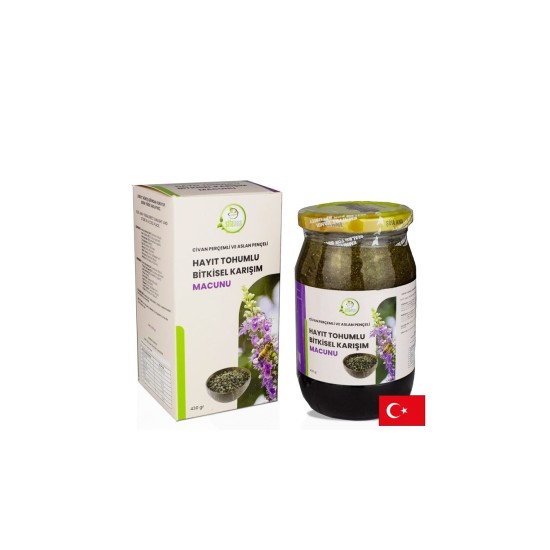 Билкова паста с витекс и рожков – Хормонален баланс и женско здраве, 430 g Билкова паста с витекс и рожков – Хормонален баланс и женско здраве, 430 g