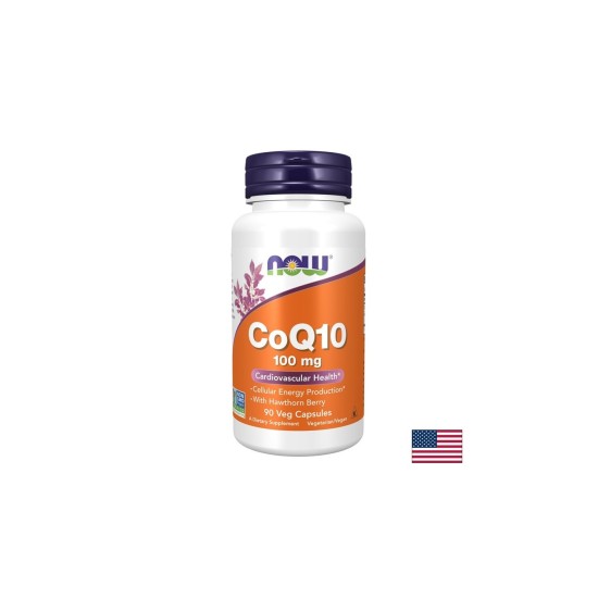 Коензим Q10 100 mg + глог 400 mg, CoQ10 with hawthorn berry, 90 капсули