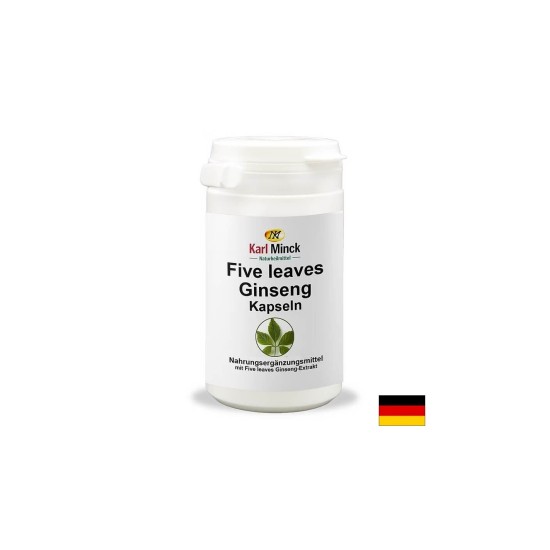 Five leaves Ginseng - Джиаогулан (Гиностема) 400 mg, 60 капсули Karl Minck Five leaves Ginseng - Джиаогулан (Гиностема) 400 mg, 60 капсули Karl Minck