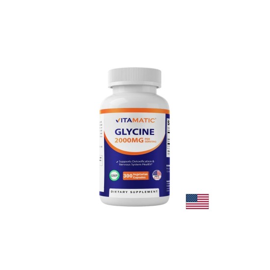 Глицин – Качествен сън и релакс на нервната система, 667 mg, 300 капсули