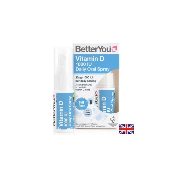 Витамин D3 – Имунитет и здрави кости, 1000 IU, 100 впръсквания, спрей 15 ml